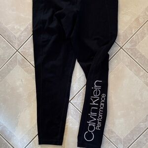Calvin Klein ladies Black Performance Leggings